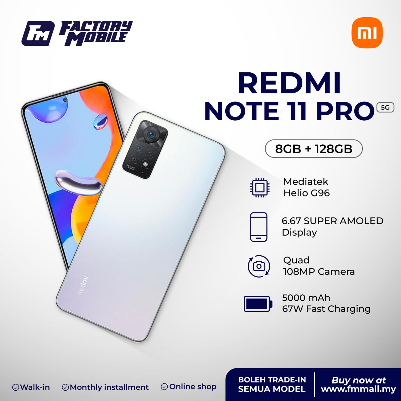 REDMI NOTE 11 PRO 5G (NEW) – Factory Mobile Mall