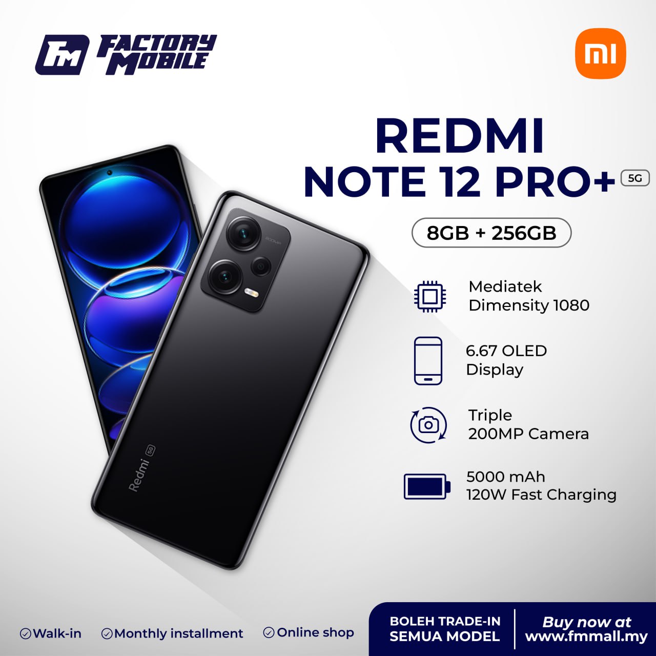 REDMI NOTE 12 PRO PLUS 5G (8/256GB)